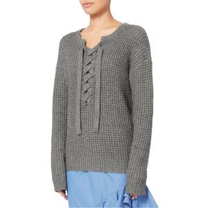 Designers Remix Charlotte Eskildsen Kimmy Front Lace-Up Sweater - Size XS